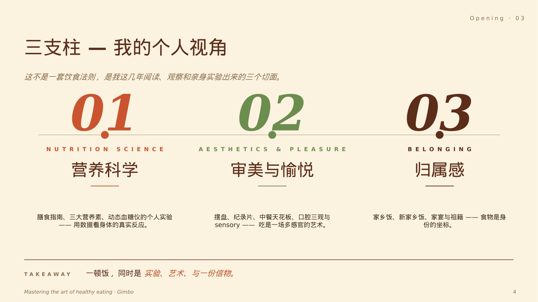 三支柱 · 我的个人视角