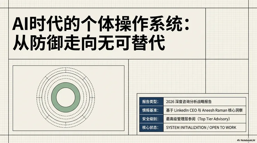 当时的分享封面：AI 时代如何生存，第 80 期读书会的信息图第一页